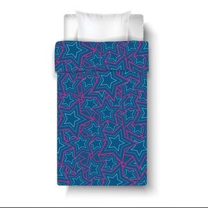TWIN DENIM STARS 4PC SHEET SET & COMFORTER - vendor- Got Camp?